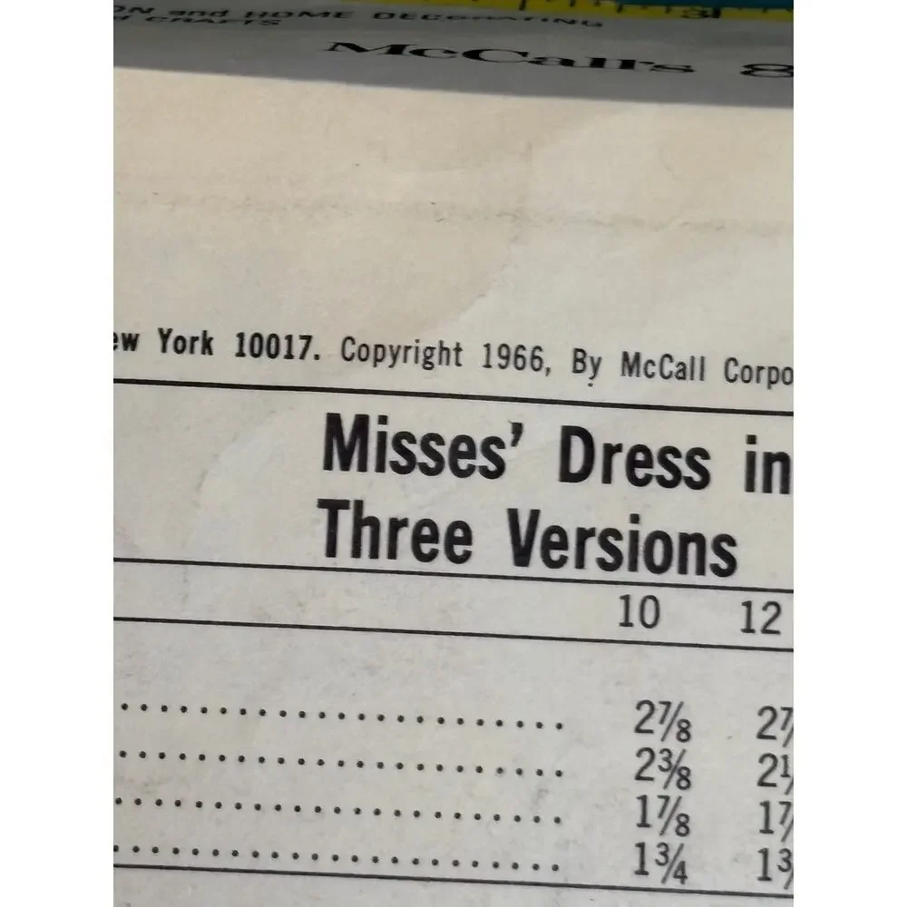 McCall's 8624 Size 10 Bust 31 Misses Dress One and Two Pc Cut Complete 1960s Mod